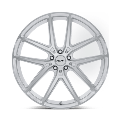 19x10.5 TSW TW006 Imola Gloss Silver Machined Wheel 5x4.5 (43mm)