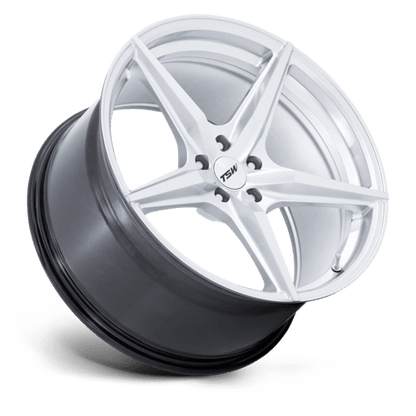 20x9 TSW TW007 Esprit Hyper Silver Machined Wheel 5x4.5 (35mm)