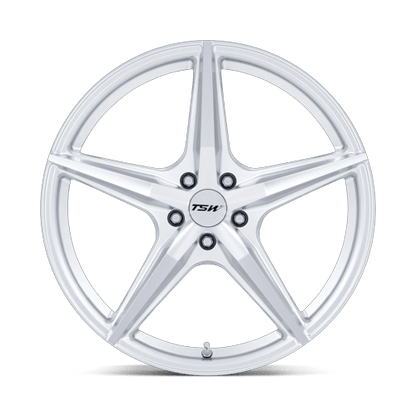 20x10.5 TSW TW007 Esprit Hyper Silver Machined Wheel 5x120 (38mm)