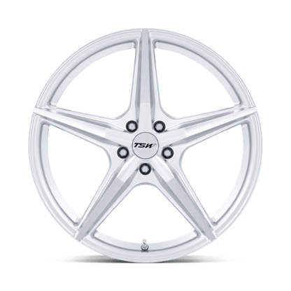 20x9 TSW TW007 Esprit Hyper Silver Machined Wheel 5x120 (27mm)