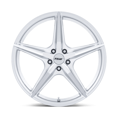 20x10.5 TSW TW007 Esprit Hyper Silver Machined Wheel 5x120 (38mm)