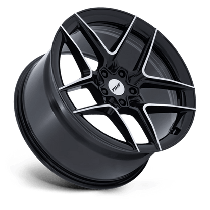 20x9 TSW Ascari Matte Black W/ Gloss Black Lip Wheel 5x4.5 (40mm)