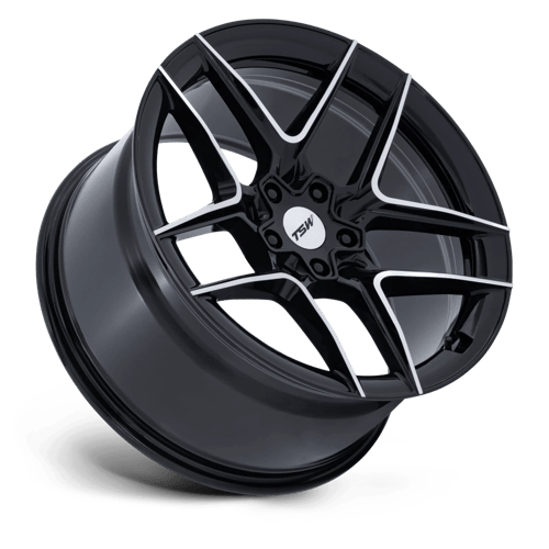 20x9 TSW Ascari Matte Black W/ Gloss Black Lip Wheel 5x4.5 (40mm)