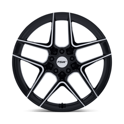 20x9 TSW Ascari Matte Black W/ Gloss Black Lip Wheel 5x4.5 (40mm)