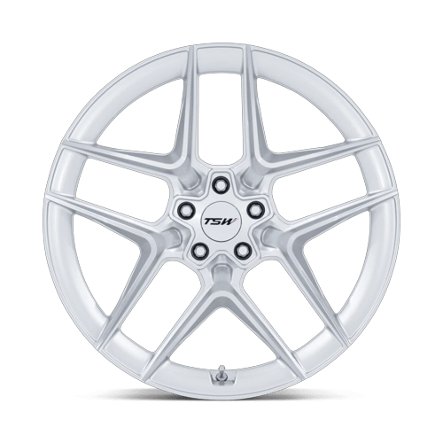 20x10.5 TSW TW008 Slipstream Gloss Silver W/ Machined Face Wheel 5x120 (38mm)