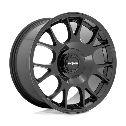 20x10.5 Rotiform R187 TUF-R Gloss Black Wheel 5x112/5x4.5 (35mm)