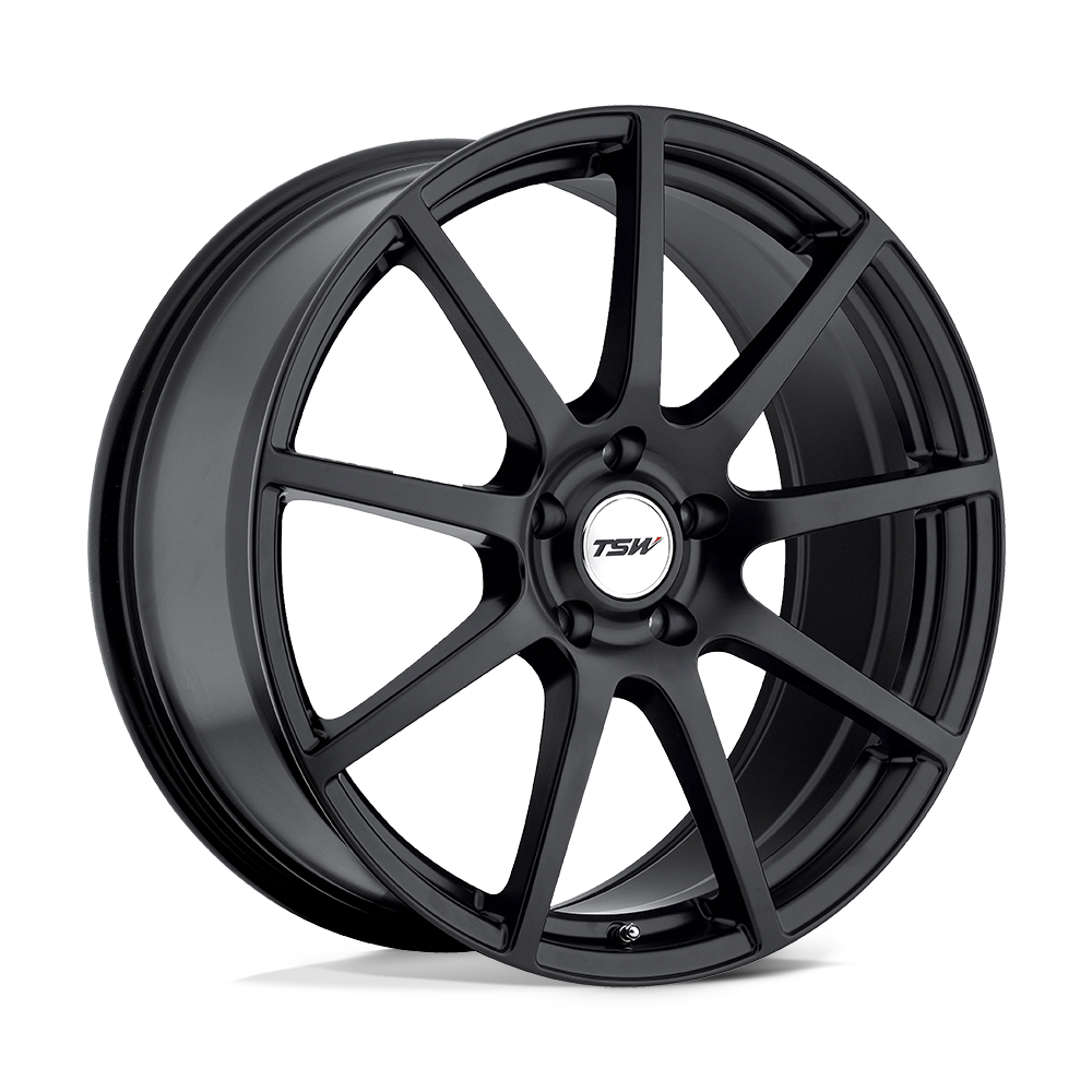 17x8 TSW INTERLAGOS MATTE BLACK Wheel 5x112 (45mm)