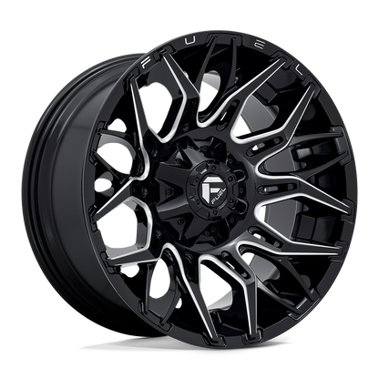 20x10 Fuel D769 TWITCH Glossy Black Milled Wheel 6x135/6x5.5 (-18mm)