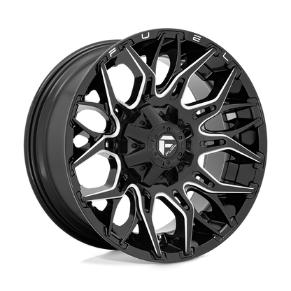 20x9 Fuel D769 TWITCH Glossy Black Milled Wheel 6x135/6x5.5 (1mm)