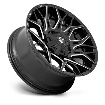 20x9 Fuel Off-Road D769 Twitch GlossY Black Milled Wheel 6x4.5/6x5.5 (1mm)