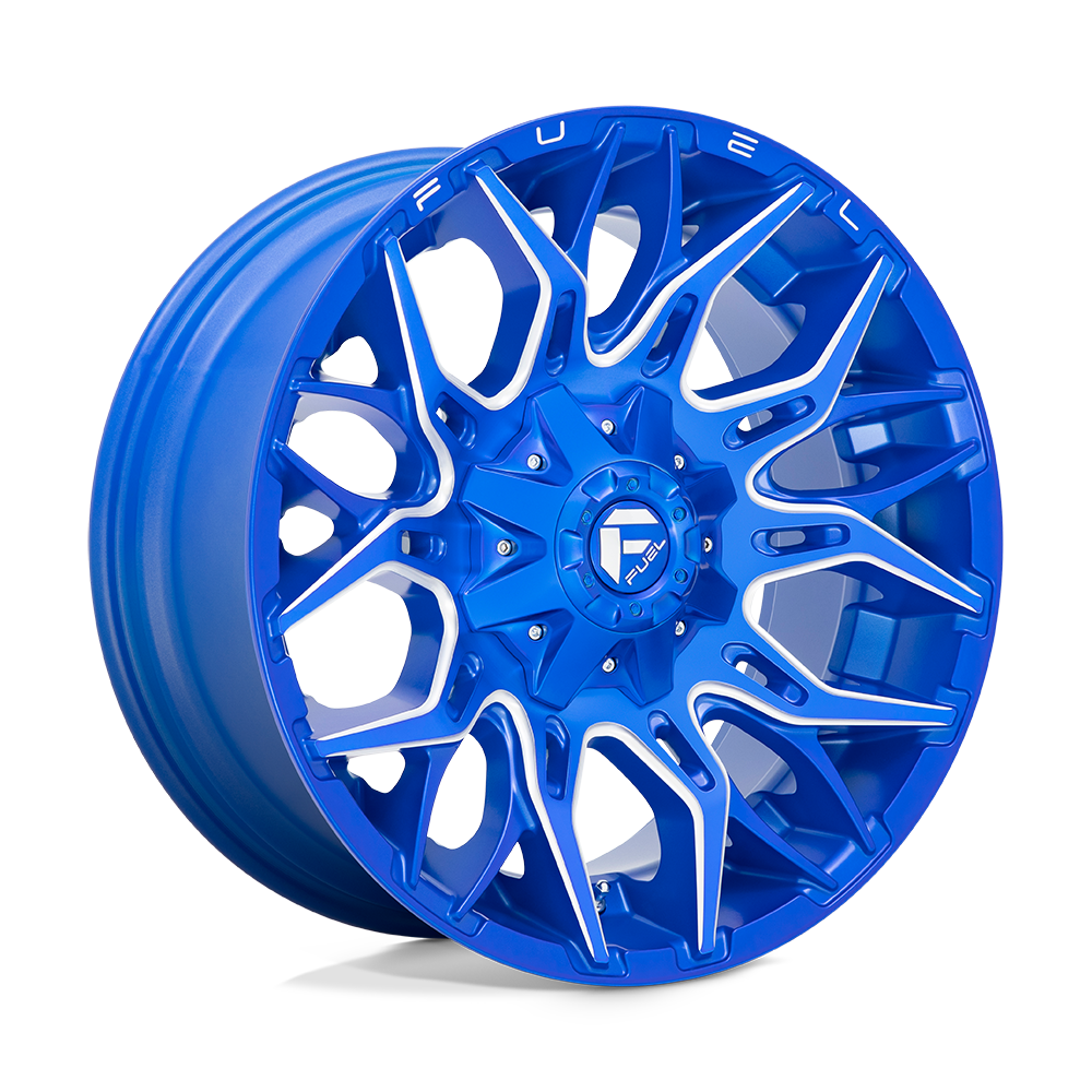 20x9 Fuel D770 Twitch Anodized Blue Milled Wheel 6x135/6x5.5 (1mm)
