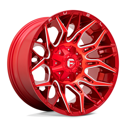 20x10 Fuel D771 TWITCH Candy Red Milled Wheel 5x4.5/5x5 (-18mm)