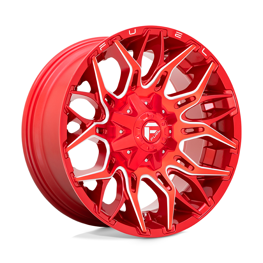 22x10 Fuel D771 TWITCH Candy Red Milled Wheel 6x135/6x5.5 (-18mm)