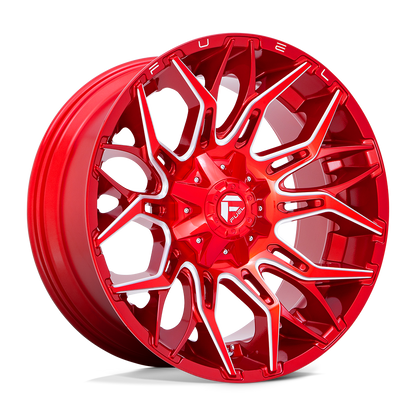 22x10 Fuel D771 TWITCH Candy Red Milled Wheel 8x6.5 (-18mm)
