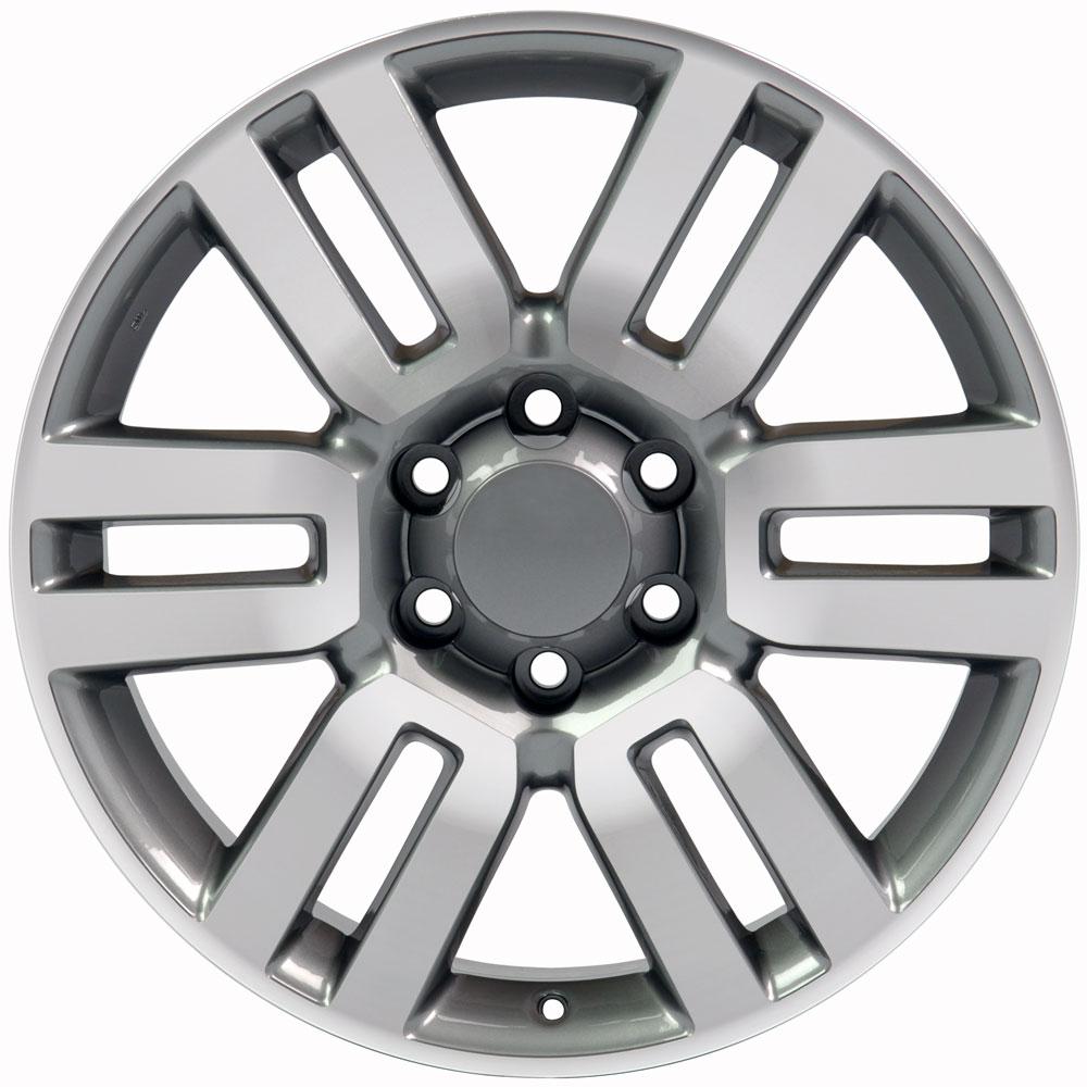 20x7 OE Wheels TY10 Gunmetal Machined Wheel 6x5.5 (15mm)