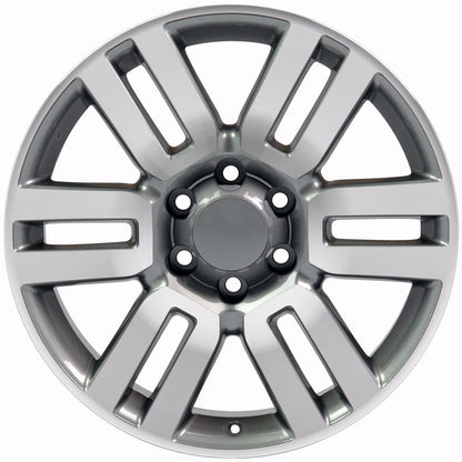20x7 OE Wheels TY10 Gunmetal Machined Wheel 6x5.5 (15mm)
