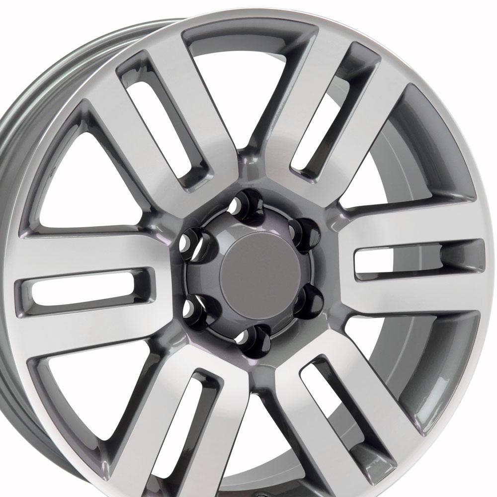 20x7 OE Wheels TY10 Gunmetal Machined Wheel 6x5.5 (15mm)