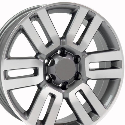20x7 OE Wheels TY10 Gunmetal Machined Wheel 6x5.5 (15mm)