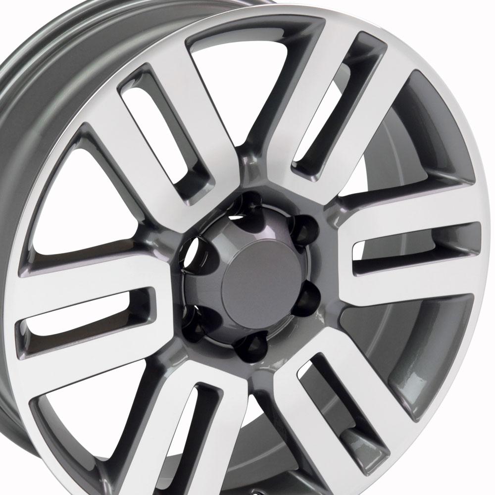 20x7 OE Wheels TY10 Gunmetal Machined Wheel 6x5.5 (15mm)