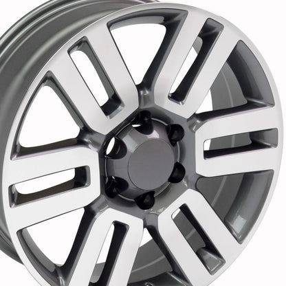 20x7 OE Wheels TY10 Gunmetal Machined Wheel 6x5.5 (15mm)