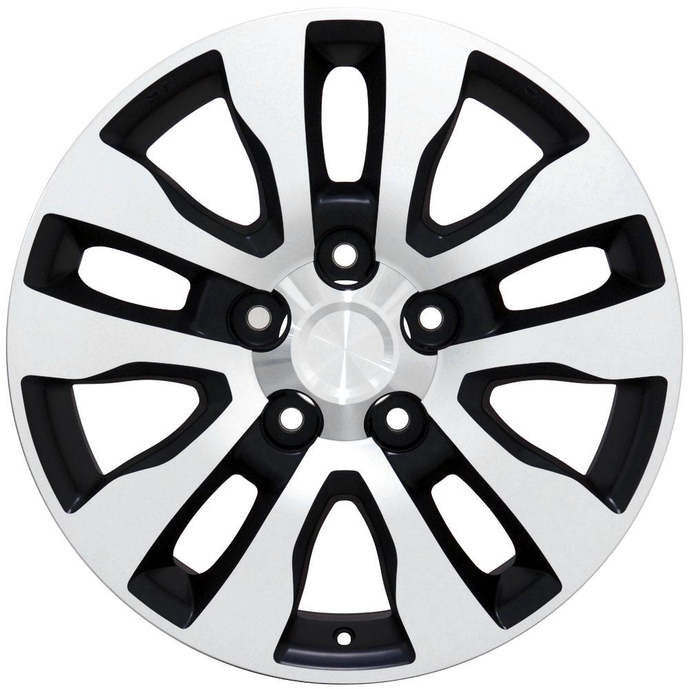 20x8 OE Wheels TY11 Satin Black Machined Wheel 5x150 (60mm)