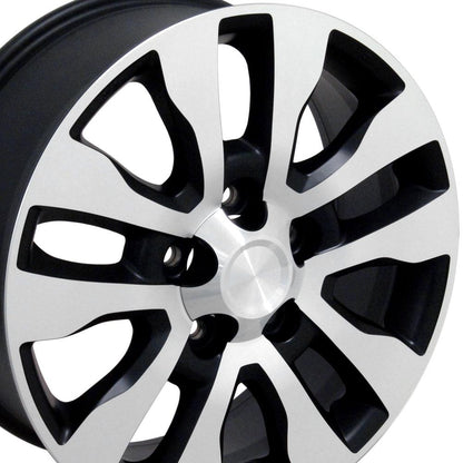 20x8 OE Wheels TY11 Satin Black Machined Wheel 5x150 (60mm)