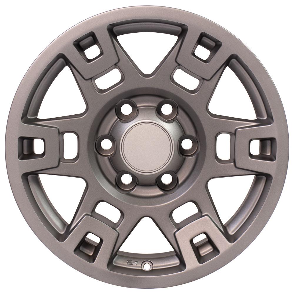 17x7 OE Wheels TY16 Satin Graphite Wheel 6x5.5 (4mm)