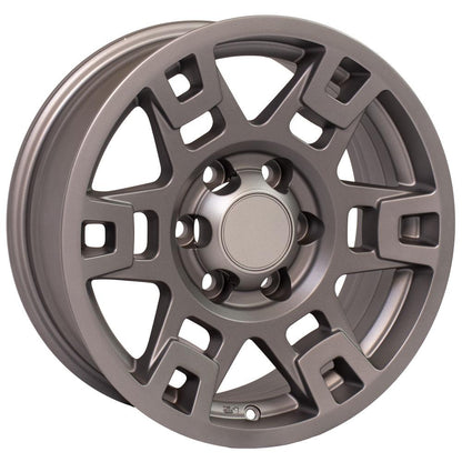 17x7 OE Wheels TY16 Satin Graphite Wheel 6x5.5 (4mm)