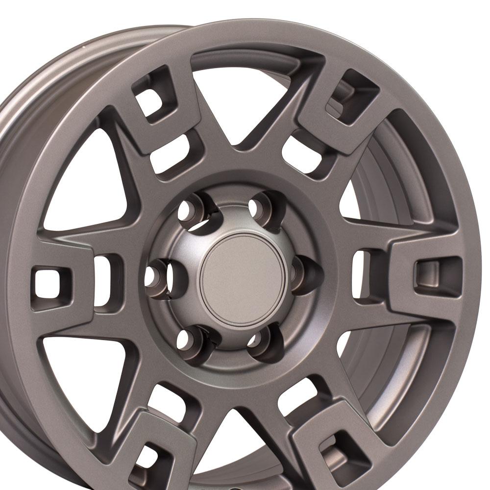 17x7 OE Wheels TY16 Satin Graphite Wheel 6x5.5 (4mm)
