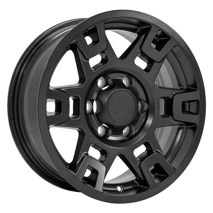 17x7 OE Wheels TY16B Matte Black Wheel 6x5.5 (4mm)