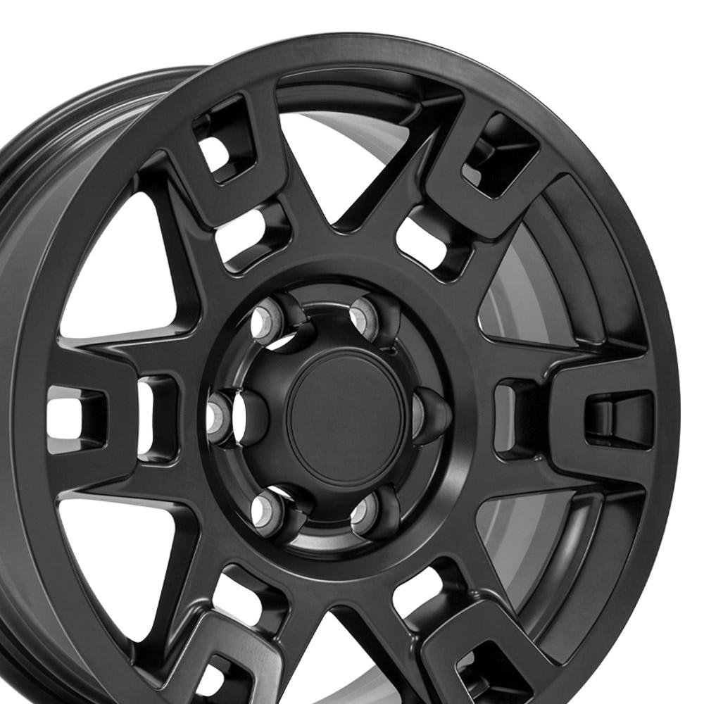 17x7 OE Wheels TY16B Matte Black Wheel 6x5.5 (4mm)