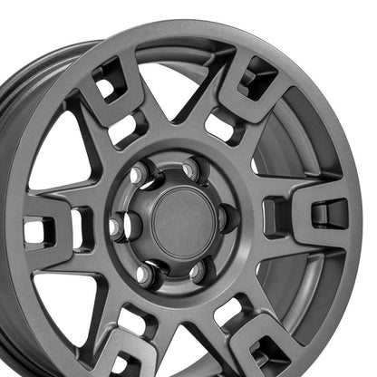 17x7 OE Wheels TY16B Satin Graphite Wheel 6x5.5 (4mm)