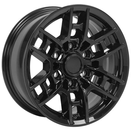 16x7 OE Wheels TY17 Gloss Black Wheel 6x5.5 (13mm)