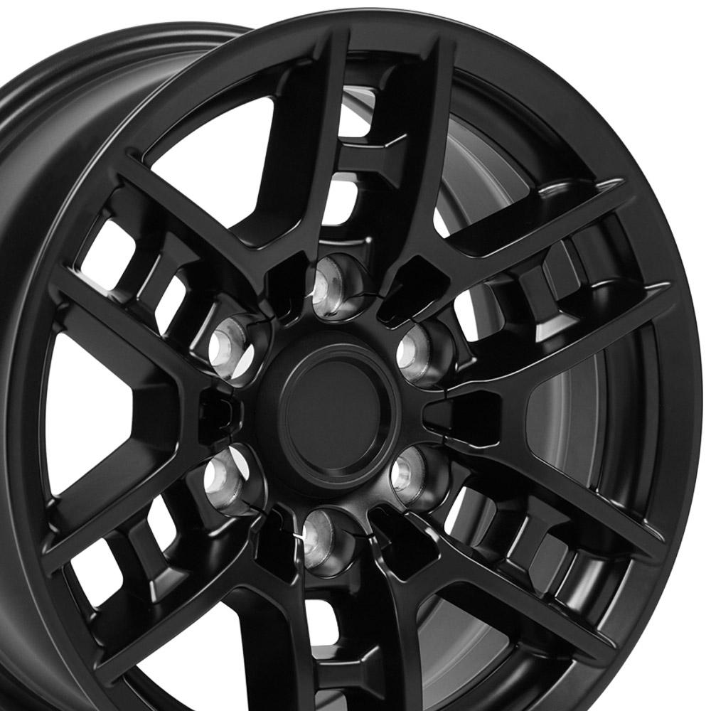 16x7 OE Wheels TY17 Satin Black Wheel 6x5.5 (13mm)