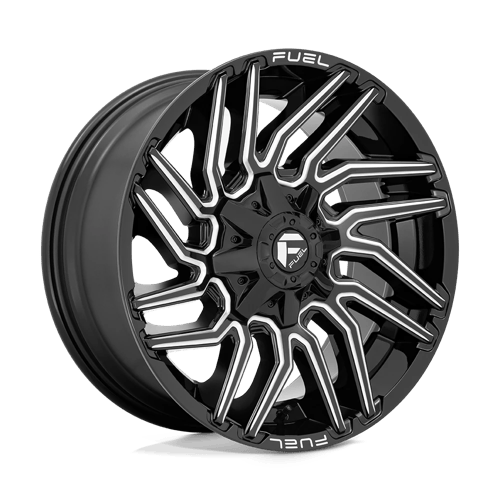 20x9 Fuel Off-Road D773 Typhoon Gloss Black Milled Wheel 6x4.5/6x5.5 (1mm)