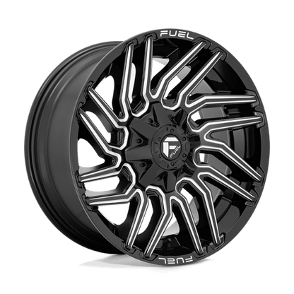 20x9 Fuel Off-Road D773 Typhoon Gloss Black Milled Wheel 6x4.5/6x5.5 (1mm)