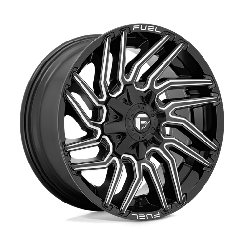 20x9 Fuel Off-Road D773 Typhoon Gloss Black Milled Wheel 6x4.5/6x5.5 (1mm)