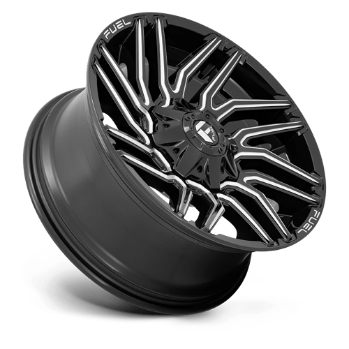 20x9 Fuel Off-Road D773 Typhoon Gloss Black Milled Wheel 6x4.5/6x5.5 (1mm)