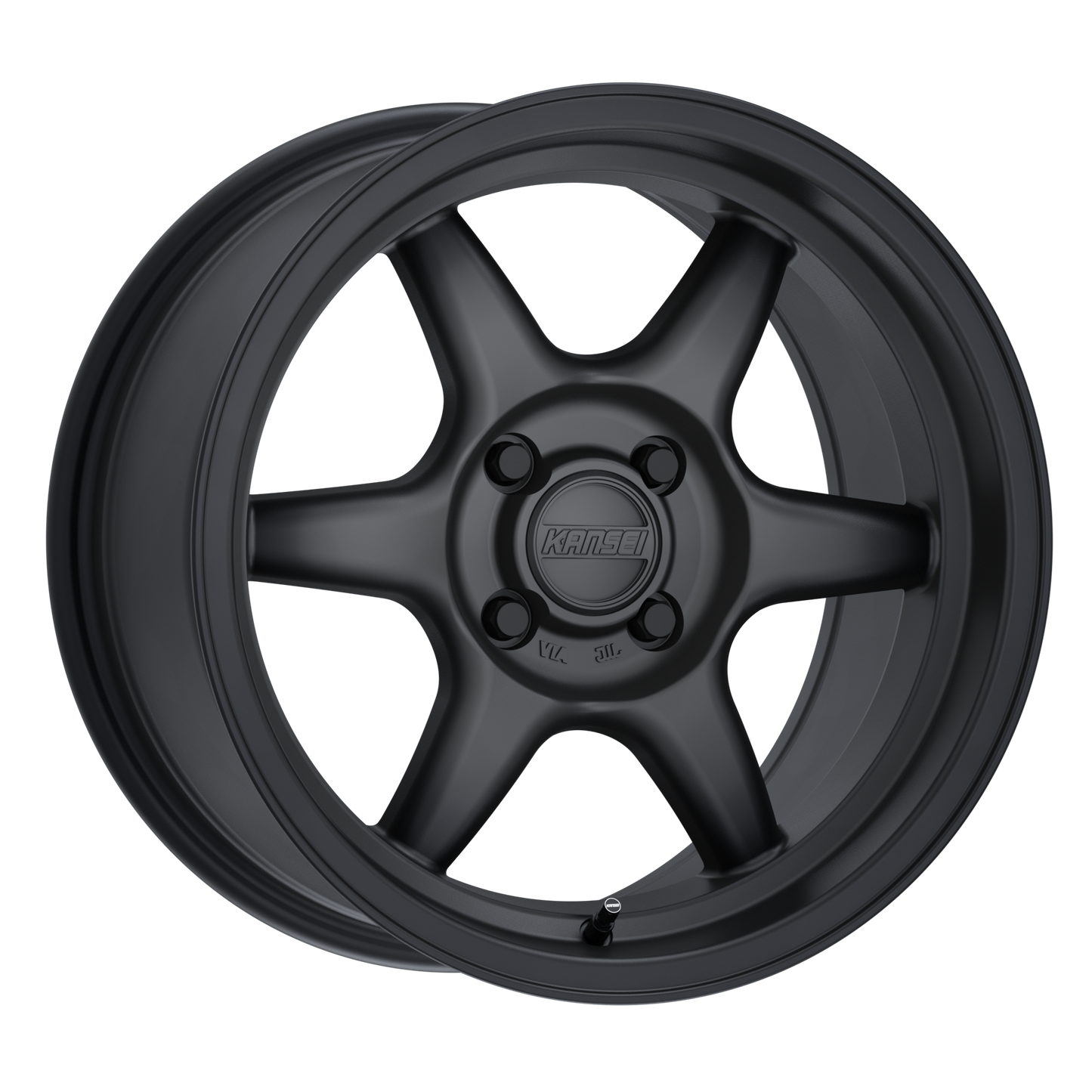 15x7 Kansei K11B Tandem Satin Black Wheel 4x100 (25mm)