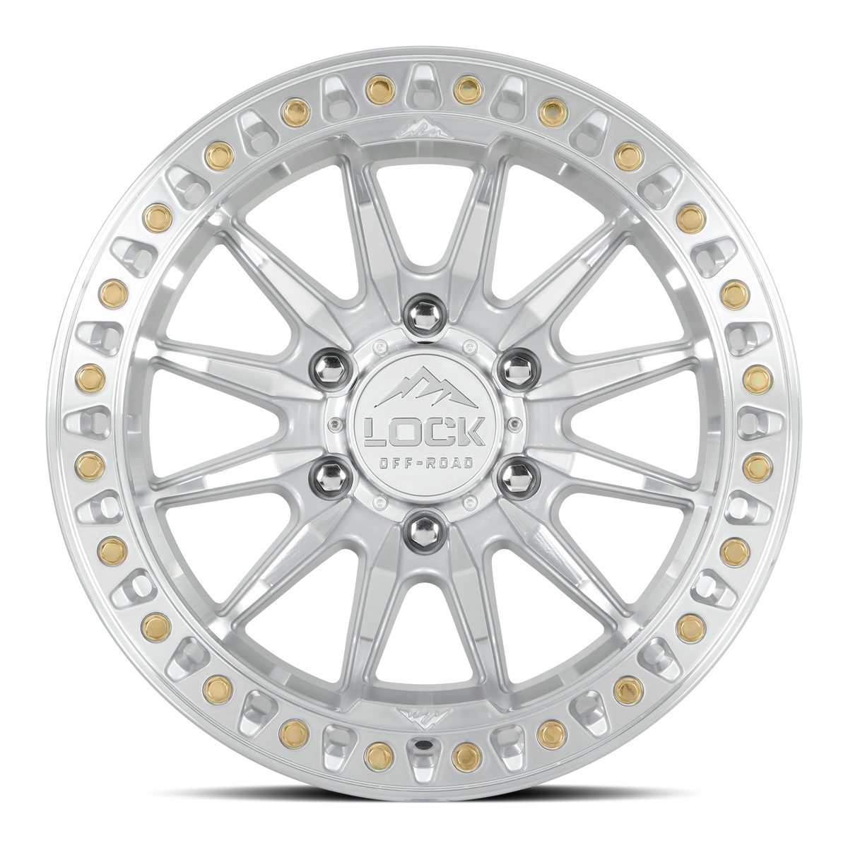 17x9 Lock Off-Road Trail Machine With Clear Coat Wheel 5x5 (-12mm)