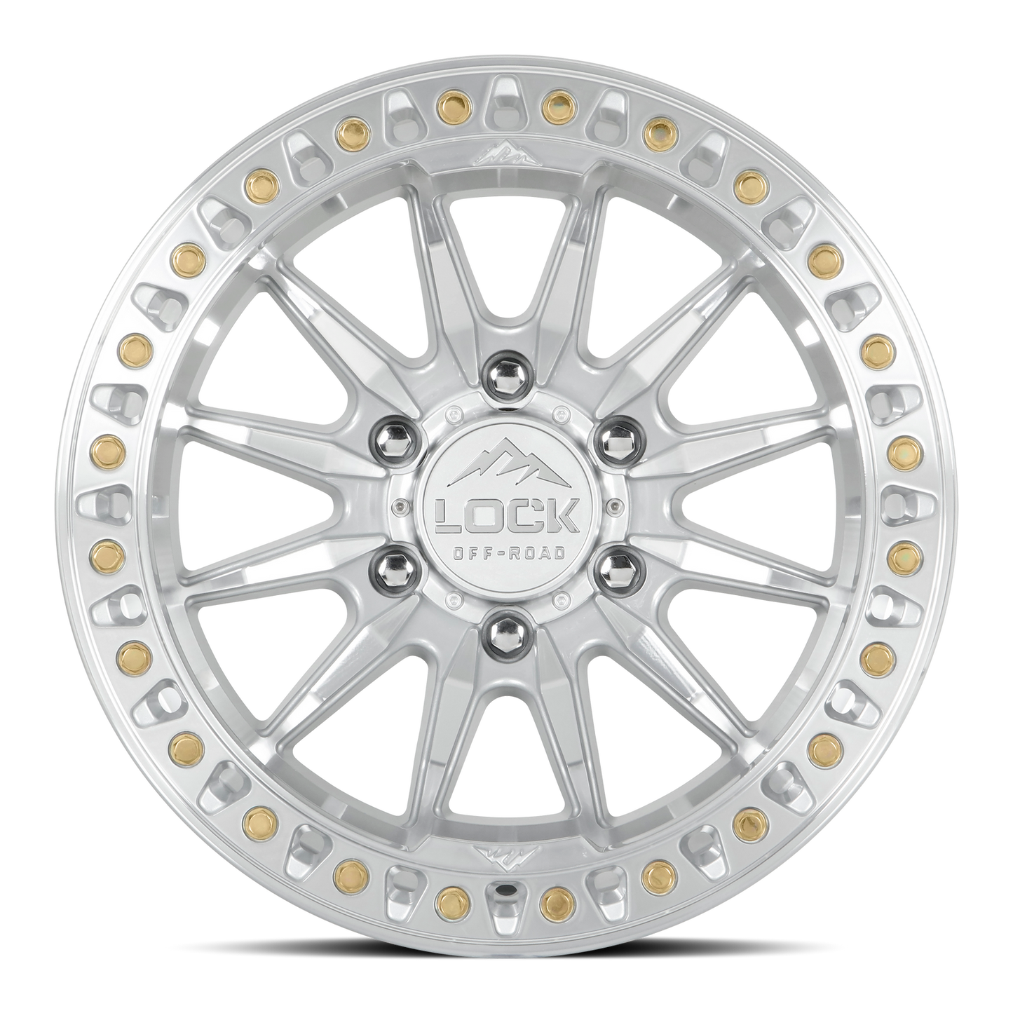 17x8.5 Lock Off-Road Trail Machine With Clear Coat Wheel 6x5.5 (25mm)