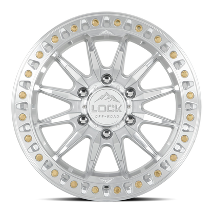 17x8.5 Lock Off-Road Trail Machine With Clear Coat Wheel 6x5.5 (25mm)