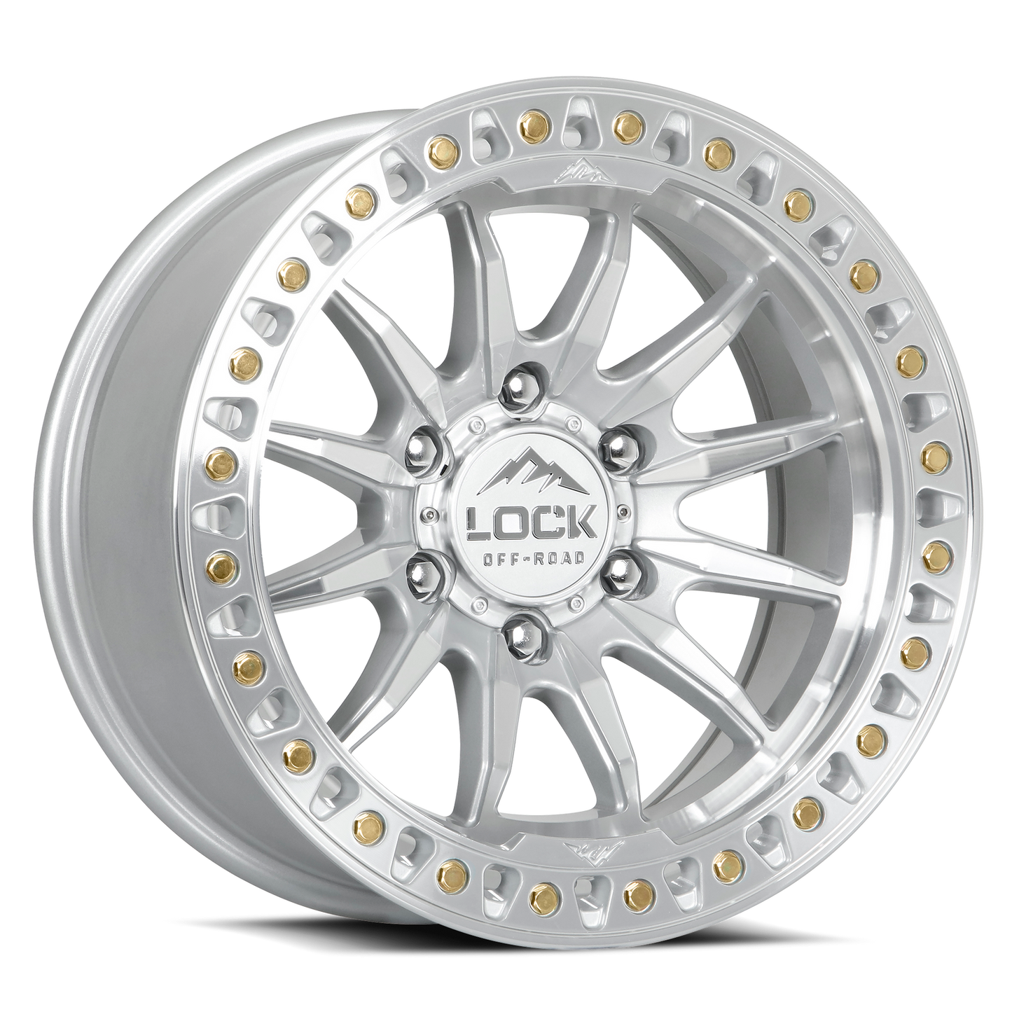 17x8.5 Lock Off-Road Trail Machine With Clear Coat Wheel 6x5.5 (25mm)