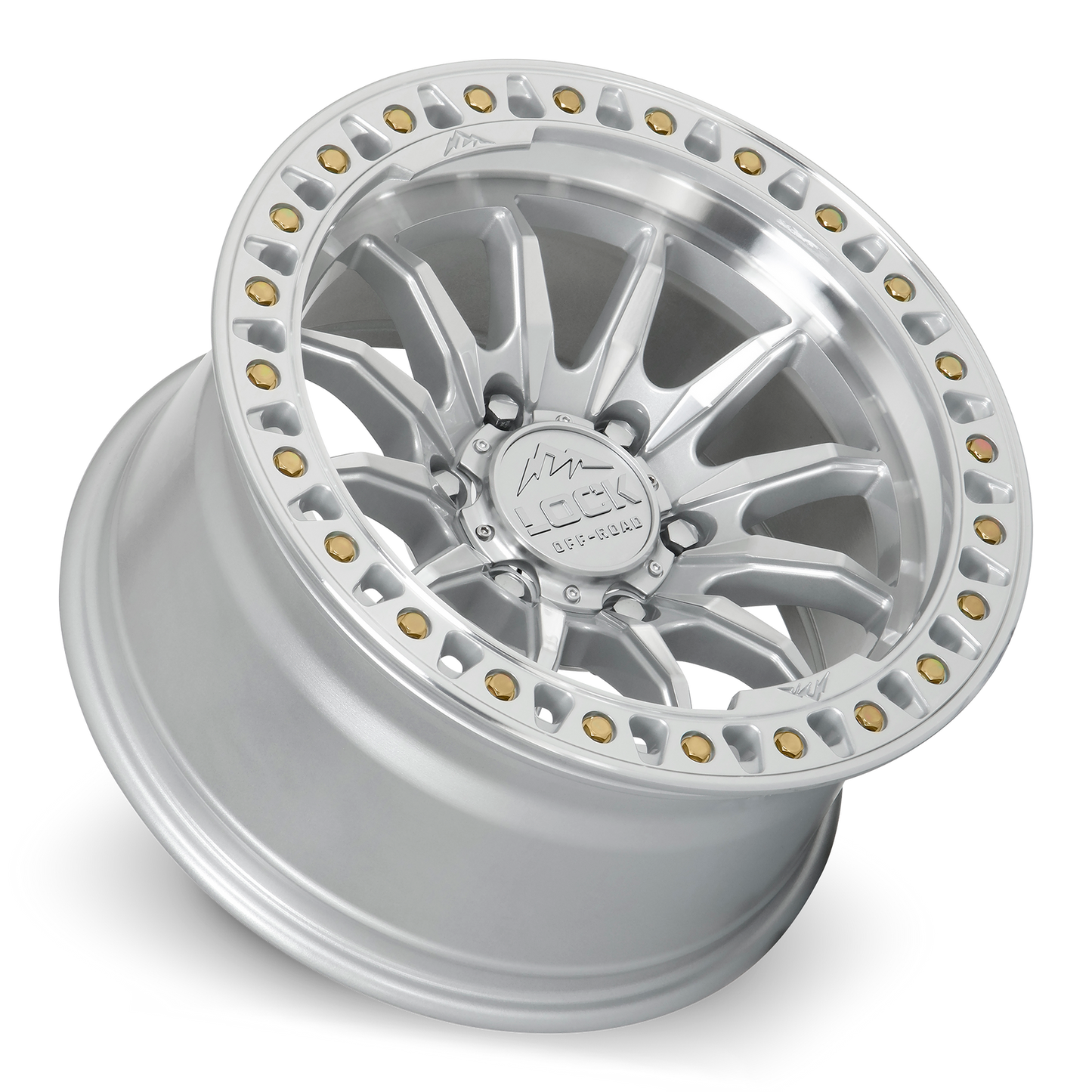 17x8.5 Lock Off-Road Trail Machine With Clear Coat Wheel 6x5.5 (25mm)
