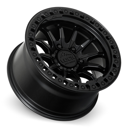 20x9 Lock Off-Road Trail Matte Black With Matte Black Ring Wheel 8x180 (1mm)