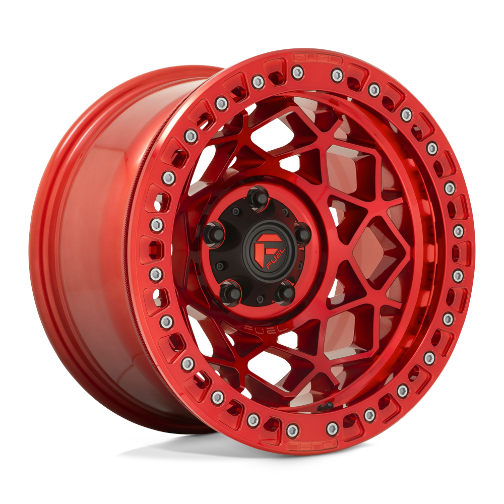 17x9 Fuel D121 Unit BEADLOCK Candy Red Wheel 5x5 (-15mm)