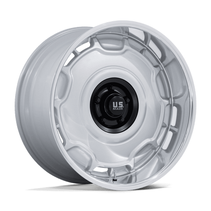 20x11 US Mags UC146 Arlington Silver Matte Black Center Wheel 5x5 (-6mm)