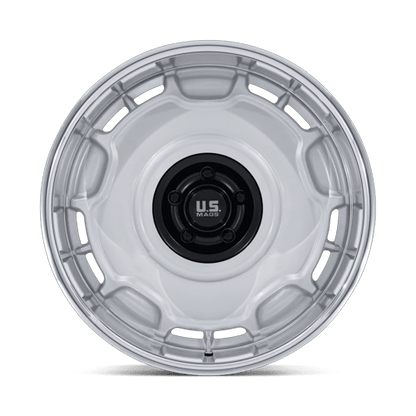 20x8.5 US Mags UC146 Arlington Silver Matte Black Center Wheel 5x5 (1mm)