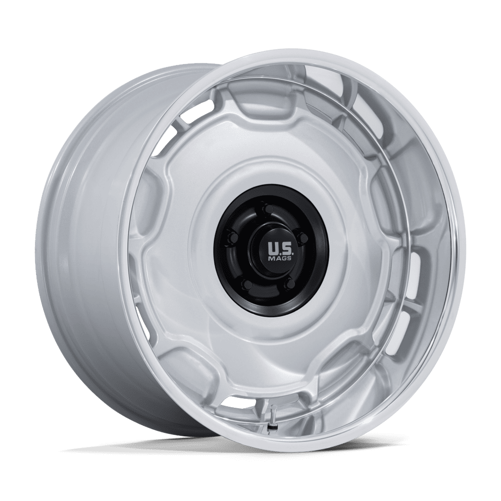 22x10.5 US Mags UC146 Arlington Silver Matte Black Center Wheel 5x5 (12mm)
