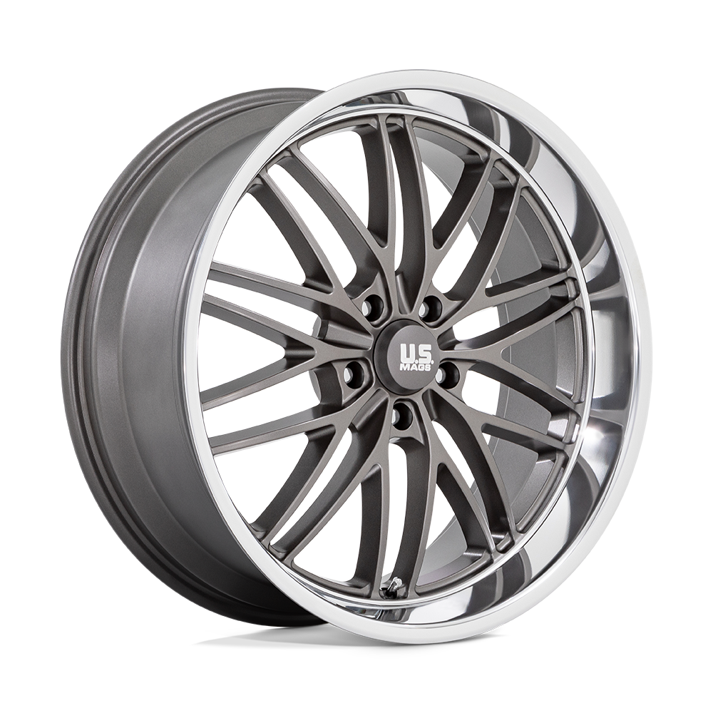 22x9 US Mags U139 Santa Cruz Anthracite W/ Diamond Cut Lip Wheel 5x5 (15mm)